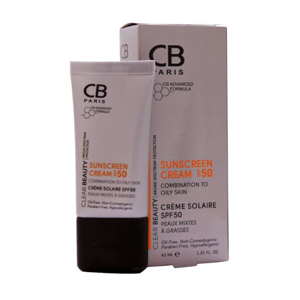 کرم ضد آفتاب SPF50 پوست مختلط تا چرب سی بی پاریس ۴۰ میلی لیتر - Image 5