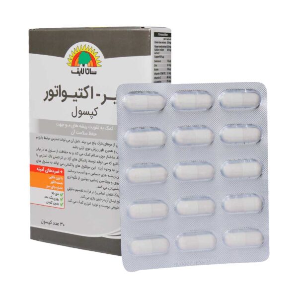 کپسول هیر اکتیویتور سان لایف ۳۰ عددی