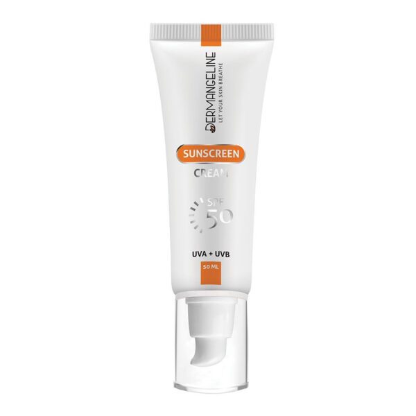 ضدآفتاب بی رنگ فاقد چربی spf50 درم انجلین