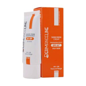 ضد آفتاب کرم پودری SPF40 درم انجلین مناسب پوست چرب ۳۰ میلی لیتر