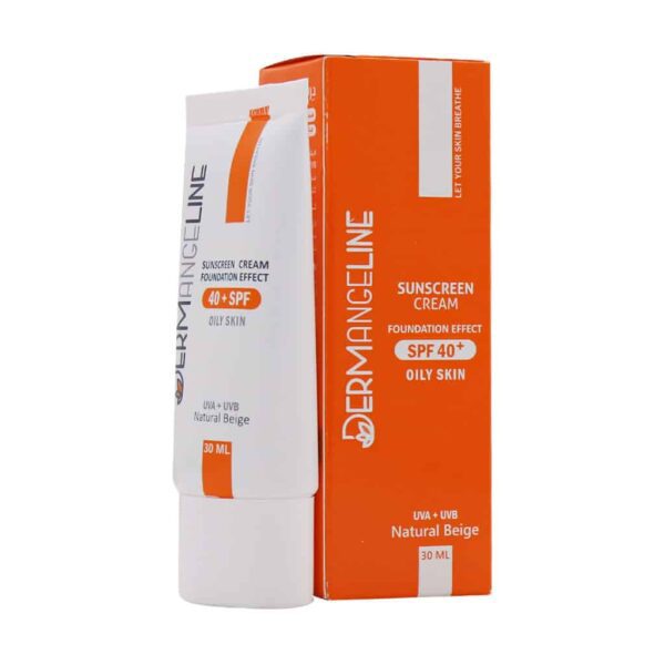 ضد آفتاب کرم پودری SPF40 درم انجلین مناسب پوست چرب ۳۰ میلی لیتر - Image 2