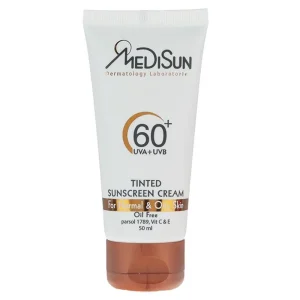 ضد آفتاب رنگی فاقد چربی SPF60 مدیسان
