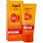 کرم ضد آفتاب SPF 90 بژ روشن پوست های معمولی و خشک رژوسول آردن 50 گرم