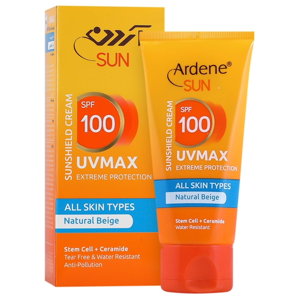 کرم ضد آفتاب SPF 100 انواع پوست یو وی مکس آردن 50 میلی لیتر