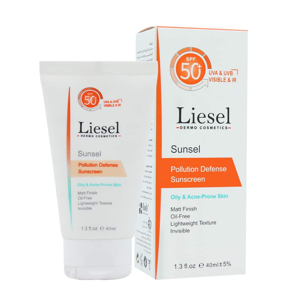 ضد آفتاب بی رنگ پوست چرب +SPF50 سانسل لایسل 40 لیتر