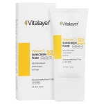 فلوئيد ضد آفتاب ویتامین SPF50+ C بی رنگ ویتالیر 50 میلی لیتر